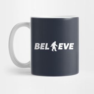 Believe in Bigfoot t-shirt Mug